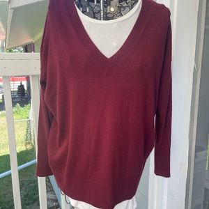 LOFT oversized V-neck